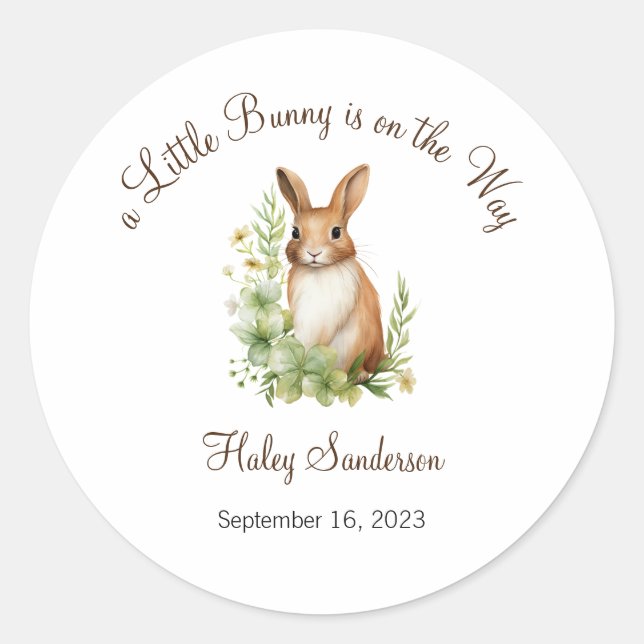 Adesivo Um coelhinho está no caminho, querida (Frente)