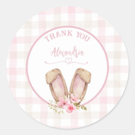 Adesivo Um Coelhinho Está Transformando Uma Menina Rosa