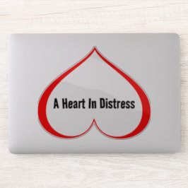 Adesivo UM CORAÇÃO NO Vermelho