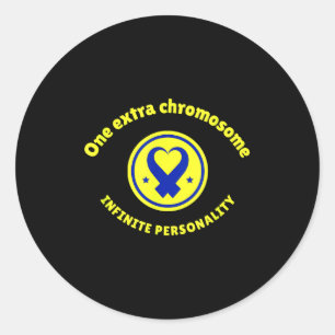 Adesivo Um cromossomo extra personalidade infinita para ba