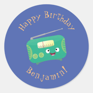 Adesivo Um desenho animado e divertido