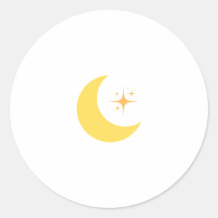 Adesivo Um design de crescente amarelo para Ramadã