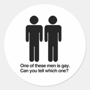 ADESIVO UM DESTES HOMENS É GAY VOCÊ CONSEGUE DIZER QUAL É.