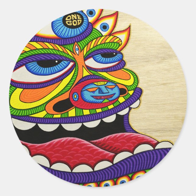 Adesivo Um Deus (Frente)