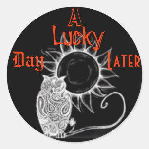 Adesivo Um Dia Sortudo Depois