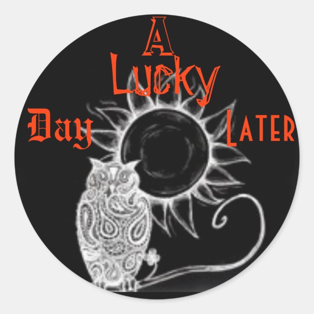 Adesivo Um Dia Sortudo Depois (Frente)