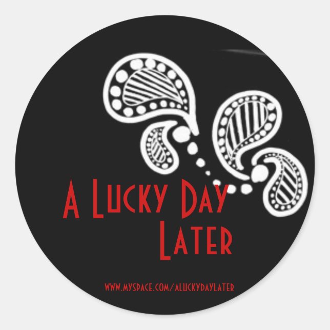 Adesivo Um Dia Sortudo Depois (Frente)