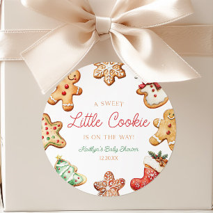 Adesivo Um Doce Biscoito Chá de Bebê de Pão de Mel