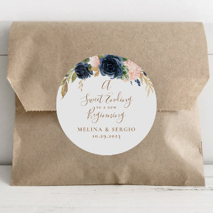 Adesivo Um doce fim para um novo casamento inicial