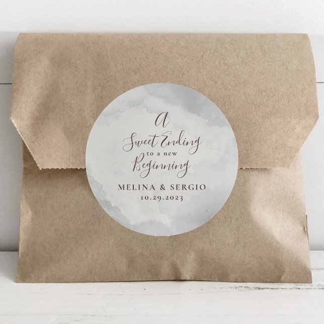 Adesivo Um doce fim para um novo Clássico de Casamento Ini (Criador carregado)