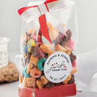 Um Doce Obrigado, Favor De Casamento Do Coração Ve