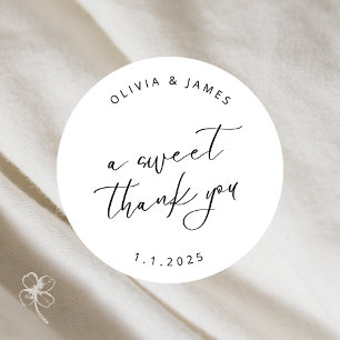 Adesivo Um doce obrigado, palitos