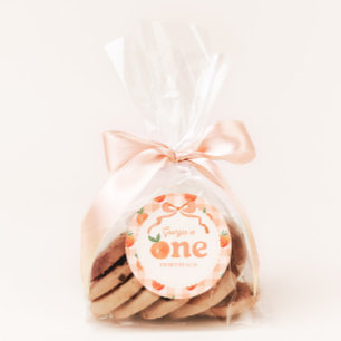 Adesivo Um Doce Peach Birthday Sticker
