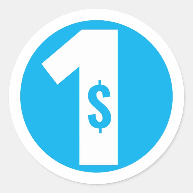 Adesivo Um dólar (Frente)