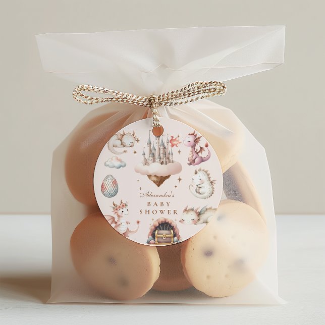 Adesivo Um Dragão Pequeno está no Caminho Chá de fraldas (Criador carregado)