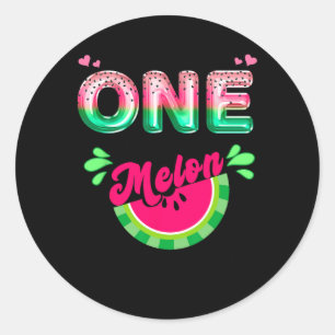 Adesivo Um Em Um Grupo De Aniversário Da Melon Mãe