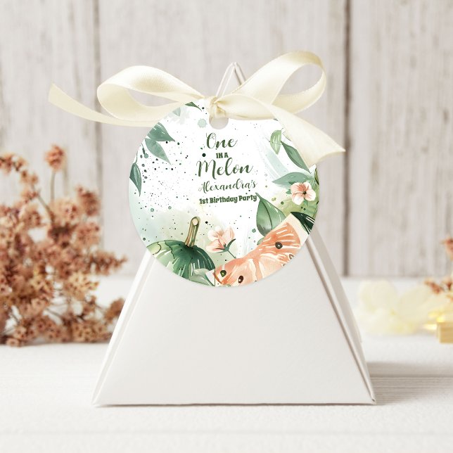 Adesivo Um em um primeiro aniversario Melon Watermelon Wat (Criador carregado)