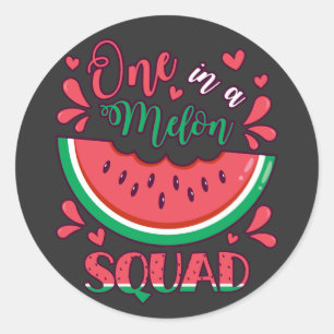 Adesivo Um em uma Festa B-Day da Melon Squad