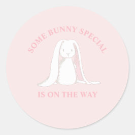 Adesivo Um especial de coelho está a caminho do Chá de fra