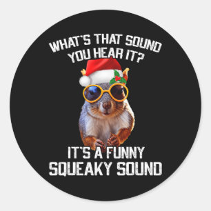 Adesivo Um Esquilo De Natal De Squeaky Squeaky