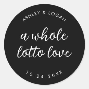 Adesivo Um Favor De Casamento De Amor De Lotto