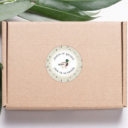 Adesivo Um Favor do primeiro aniversario do Pato Sortudo M