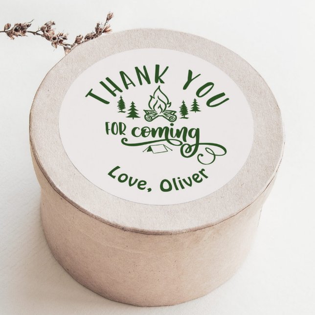 Adesivo Um Feliz Aniversário de Camper Obrigado (Criador carregado)