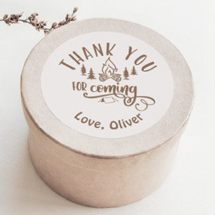 Adesivo Um Feliz Aniversário de Camper Obrigado