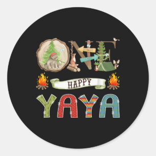Adesivo Um Feliz Yaya Campista Urso de 1º Aniversário de A