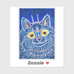 Adesivo Um gato em estilo gótico por Louis Wain