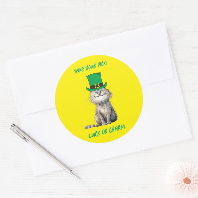 Adesivo Um gato irlandês feliz (Envelope)