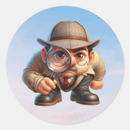 Adesivo Um Investigador Privado a procurar pistas