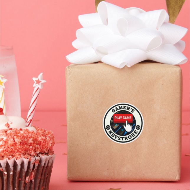 Adesivo Um jogador e único pressionamento de tecla (Festa)