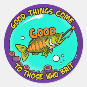 Adesivo Um Lema De Pesca Repleto