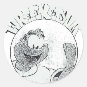 Adesivo 'Um logotipo destruído do círculo de Melvin