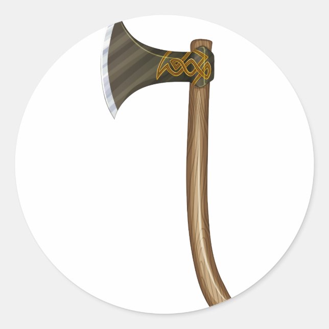 Adesivo Um machado afiado (Frente)