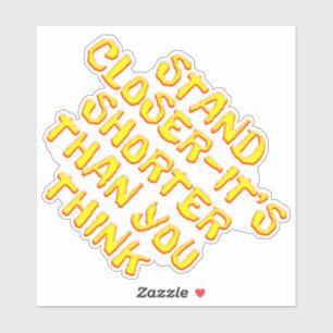 Adesivo Um mais curtos mais próximos do suporte do que