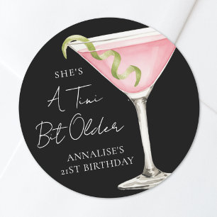 Adesivo Um Martini Um Pouquinho Mais Velho de Aniversário