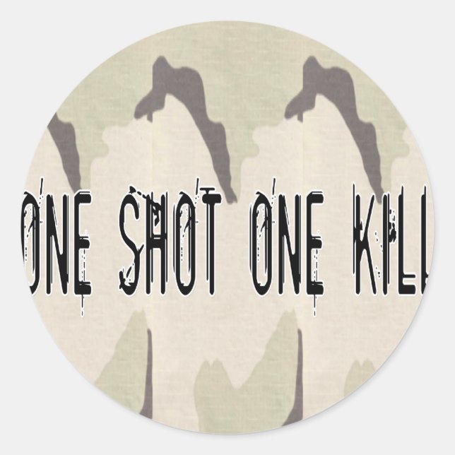 Adesivo Um Matar com Shot One (Frente)
