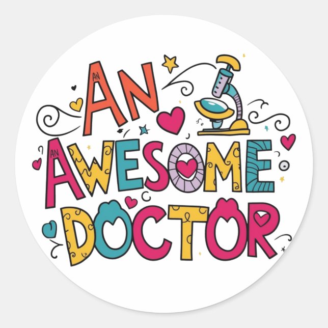 Adesivo Um médico incrível  (Frente)