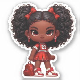 Adesivo Um Membro da Equipe de Saúde - Vermelho