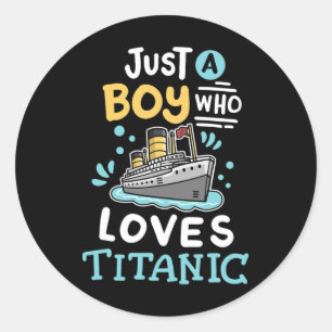 Adesivo Um Menino Que Ama O Rms Titanic Barco De Cruzeiro