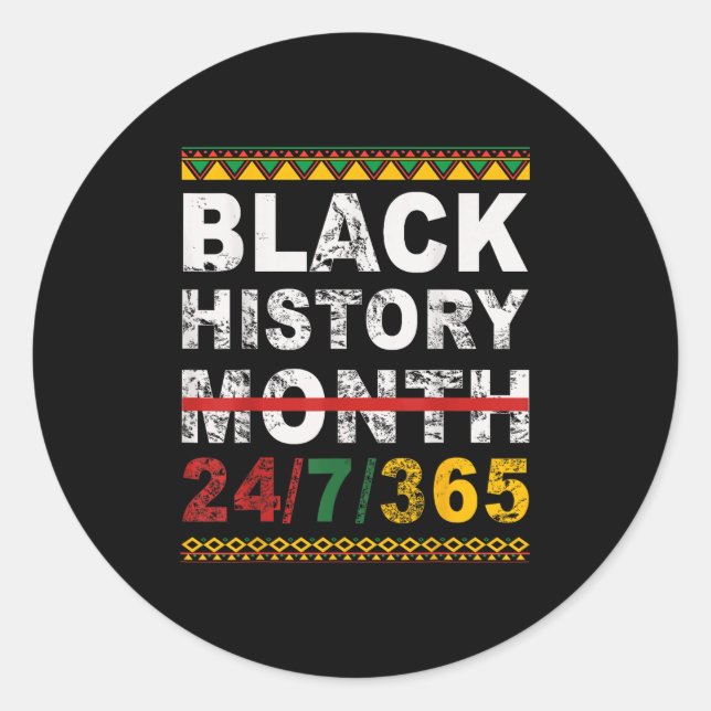 Adesivo Um Mês Não Pode Segurar Nossa História Mês da Hist (Frente)