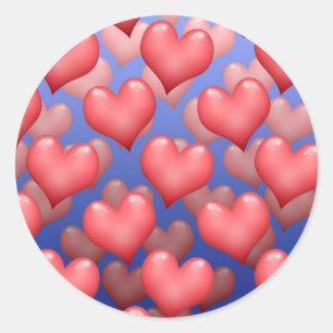 Adesivo Um monte de corações