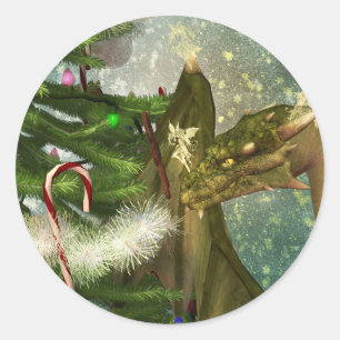 Adesivo Um Natal do dragão e das fadas