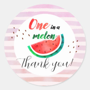 Adesivo Um no aniversário de Melon