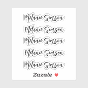 Adesivo Um nome personalizado surpreendente de script capr