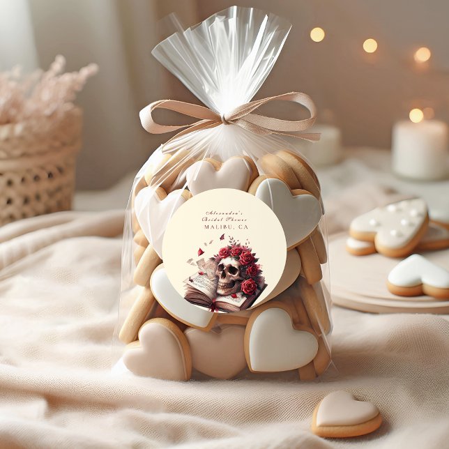 Adesivo Um novo capítulo começa o chá de panela gótico (Criador carregado)