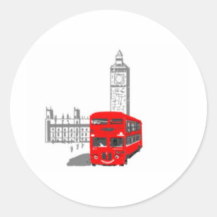 Adesivo Um ônibus de sorriso de Londres
