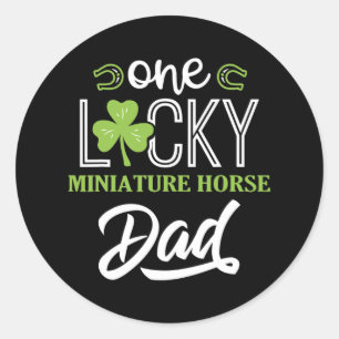 Adesivo Um Pai de Cavalo de Miniatura Sortudo, Horse Irish